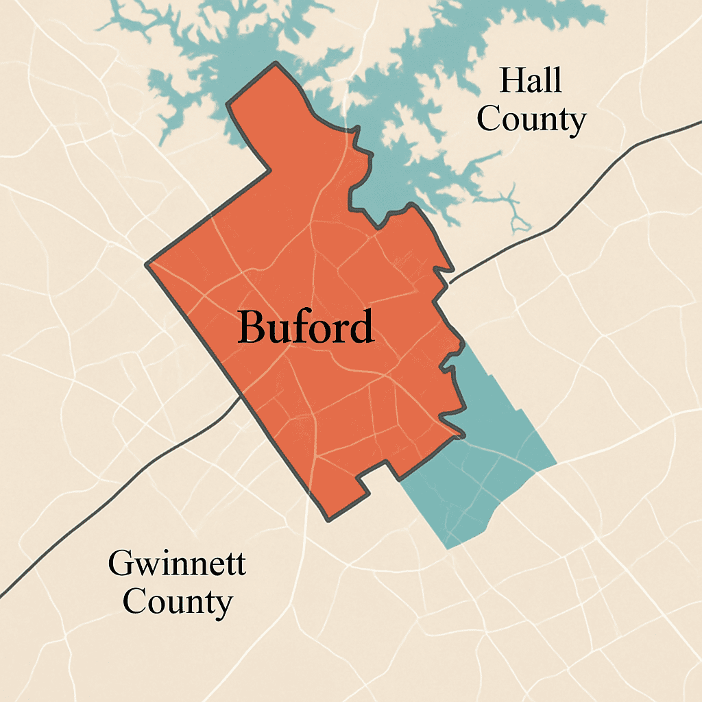 Buford City vs Gwinnett homes neighborhood
